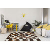 Tapis en peau de vache Normande sans bord patchwork Sabadell