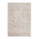 Tapis effet soie en viscose fait main beige Premium