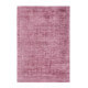 Tapis effet soie en viscose fait main rose Premium