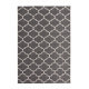 Tapis moderne gris extérieur et intérieur effet sisal Bobo