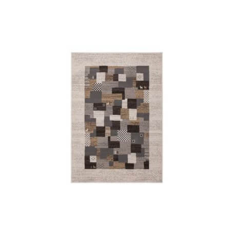 Tapis Gris Pas Cher Ethnique En Polypropylène Chester
