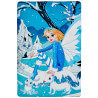 Tapis enfant lavable en machine multicolore Ice