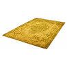 Tapis plat effet vintage rectangle jaune Shipa