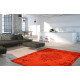 Tapis plat effet vintage rectangle rouge Shipa