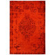 Tapis plat effet vintage rectangle rouge Shipa