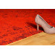 Tapis plat effet vintage rectangle rouge Shipa