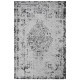 Tapis plat effet vintage rectangle argenté Shipa