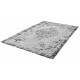 Tapis plat effet vintage rectangle argenté Shipa