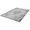 Tapis plat effet vintage rectangle argenté Shipa