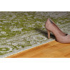 Tapis de salon vintage plat vert Tosca