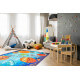 Tapis plat pour chmabre d'enfant multicolore Solar