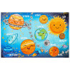 Tapis plat pour chmabre d'enfant multicolore Solar