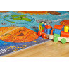 Tapis plat pour chmabre d'enfant multicolore Solar