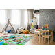 Tapis multicolore pour enfant plat Street