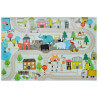 Tapis multicolore pour enfant plat Street