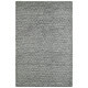 Tapis scandinave en laine géométrique à poils court graphite Mandoor