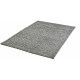 Tapis scandinave en laine géométrique à poils court graphite Mandoor