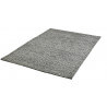 Tapis scandinave en laine géométrique à poils court graphite Mandoor