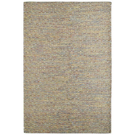Tapis De Salon Moderne Vamcheer 160x230 Cm - Design Abstrait Faux Tapis Laine D'Agneau Doux Beige/Gris