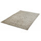 Tapis scandinave en laine géométrique à poils court taupe Mandoor