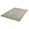 Tapis scandinave en laine géométrique à poils court taupe Mandoor