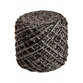 Pouf en laine et viscose et intérieur polystyrène Royal