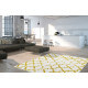 Tapis en coton style scandinave vintage moutarde Jokk