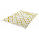 Tapis en coton style scandinave vintage moutarde Jokk