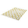 Tapis en coton style scandinave vintage moutarde Jokk