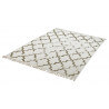 Tapis en coton style scandinave vintage taupe Jokk