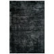 Tapis à poils court anthracite en Tencel anti-tâches Vanity