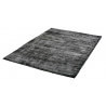 Tapis à poils court anthracite en Tencel anti-tâches Vanity