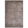 Tapis à poils court taupe en Tencel anti-tâches Vanity