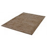 Tapis à poils court taupe en Tencel anti-tâches Vanity