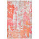 Tapis vintage orange en viscose pour salon Story