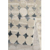 Tapis vintage moderne bleu Velvet spots Esprit Home