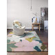 Tapis floral taupe en laine de N-Z Bloom Esprit Home