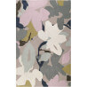 Tapis floral taupe en laine de N-Z Bloom Esprit Home