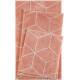 Tapis de bain orange géométrique Flair Esprit Home