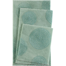 Tapis pour salle de bain vert en acrylique Yoga