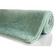 Tapis pour salle de bain vert en acrylique Yoga