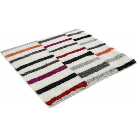 Tapis de salle de bain rayé multicolore Riverside