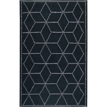 Tapis tissé main vert foncé naturel Fiesta Esprit Home