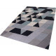 Tapis en coton gris géométrique Triango Kelim Esprit Home
