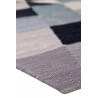 Tapis en coton gris géométrique Triango Kelim Esprit Home