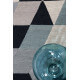 Tapis en coton gris géométrique Triango Kelim Esprit Home