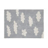 Tapis lavable en machine pour enfant gris Clouds Lorena Canals