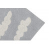 Tapis lavable en machine pour enfant gris Clouds Lorena Canals