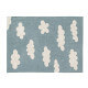 Tapis lavable en machine pour enfant bleu Clouds Lorena Canals