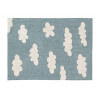 Tapis lavable en machine pour enfant bleu Clouds Lorena Canals